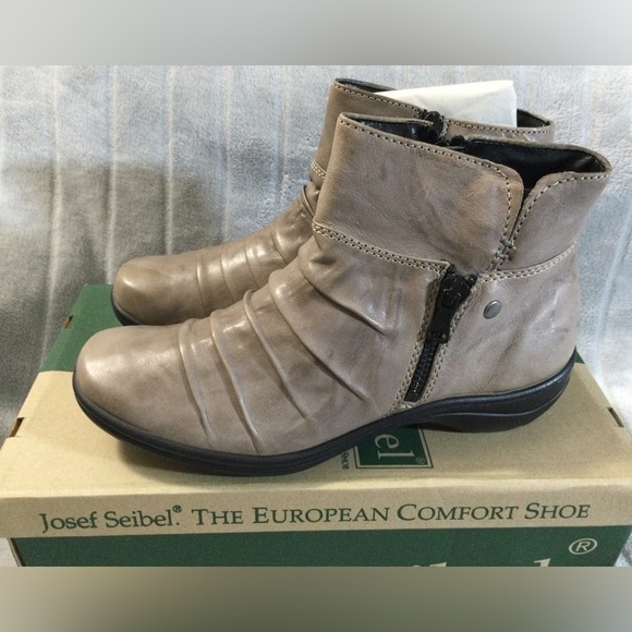 Romika Shoes - Romika Ibiza 106 Graphite Leather Ankle Boots EU 37 US 6 to 6.5